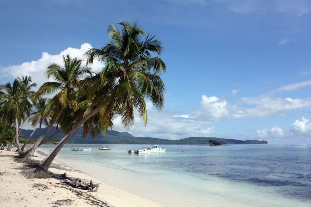 Ein Strand in Las Galeras
